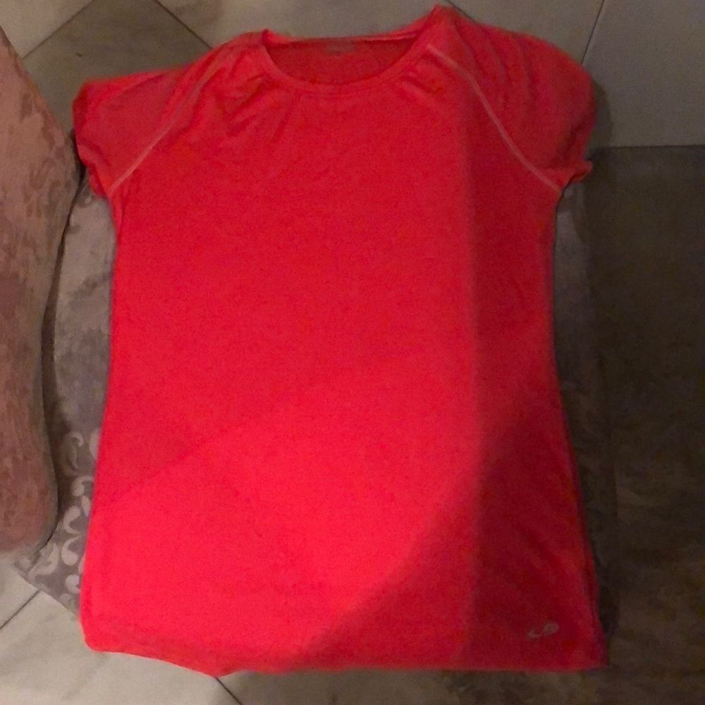 Champion neon coral workout tee sz S